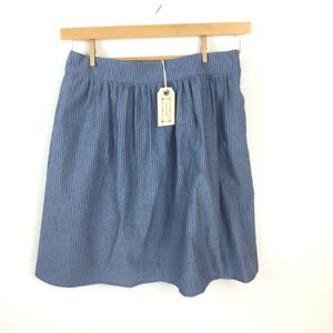 ANNELORE Striped Knee Length Skirt 8 New $385